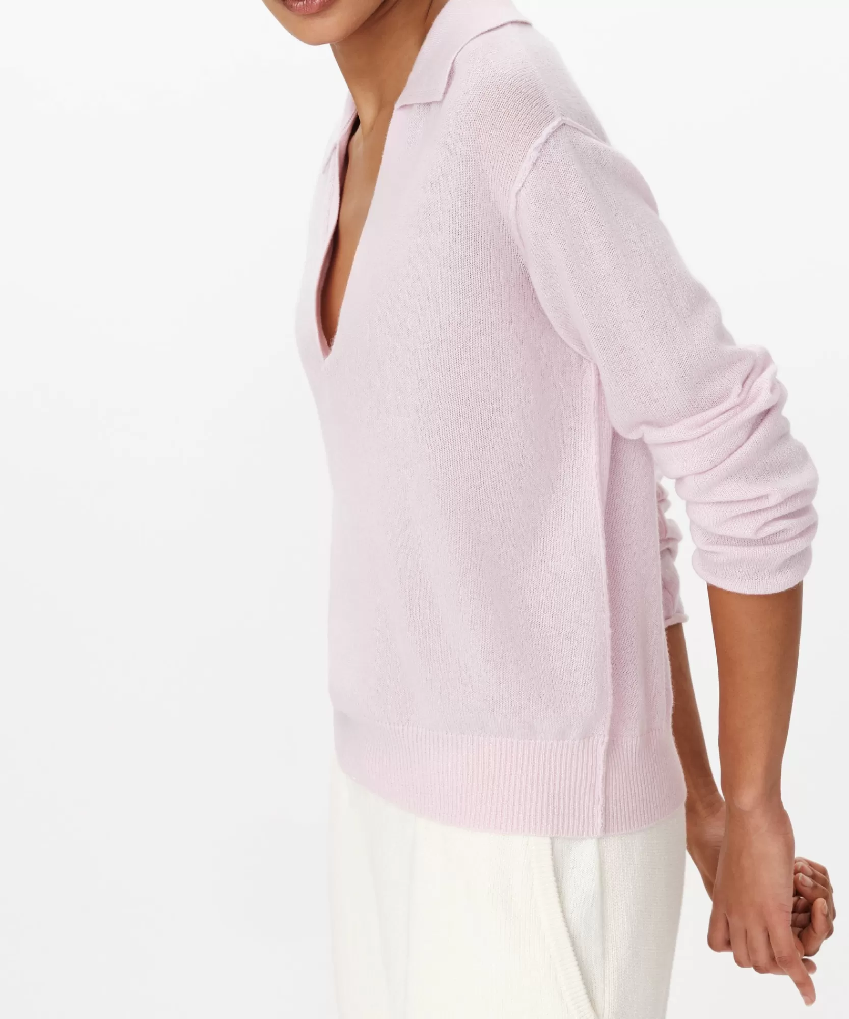 Women ATM Anthony Thomas Melillo Sweats | Sweaters & Cardigans | Cashmere Oversized Polo Sweater -