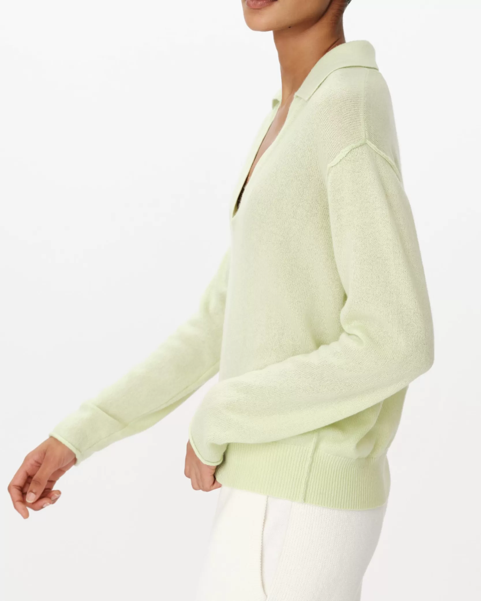 Women ATM Anthony Thomas Melillo Sweats | Sweaters & Cardigans | Cashmere Oversized Polo Sweater -