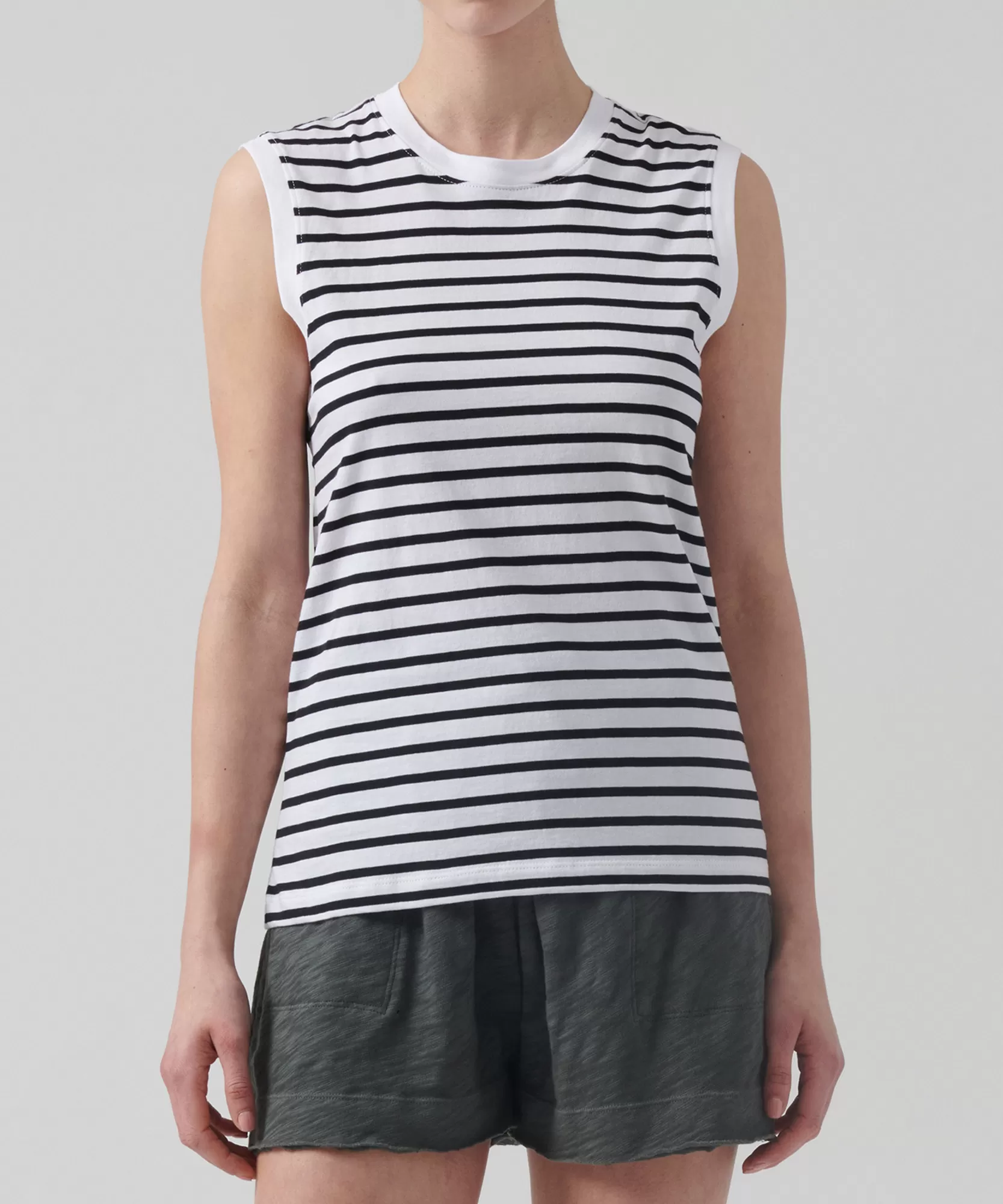 Women ATM Anthony Thomas Melillo Tops & Jersey Shirts | T-Shirts | Classic Jersey Sleeveless Boy Tee -