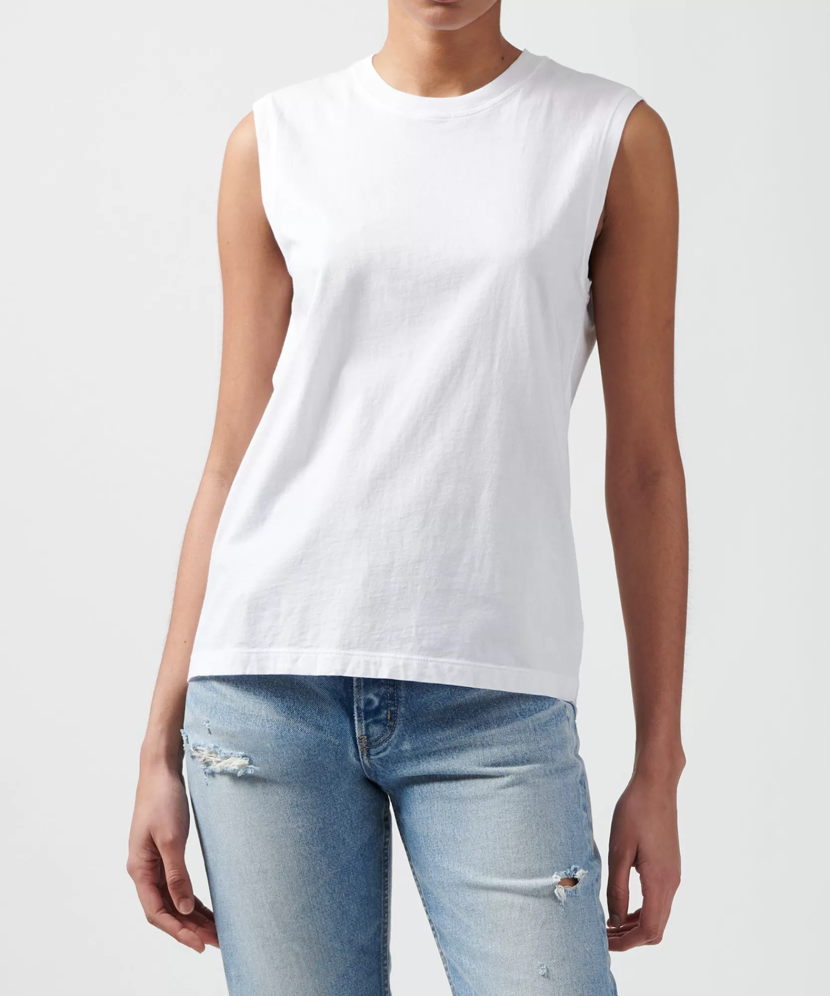 Women ATM Anthony Thomas Melillo Tops & Jersey Shirts | T-Shirts | Classic Jersey Sleeveless Boy Tee -
