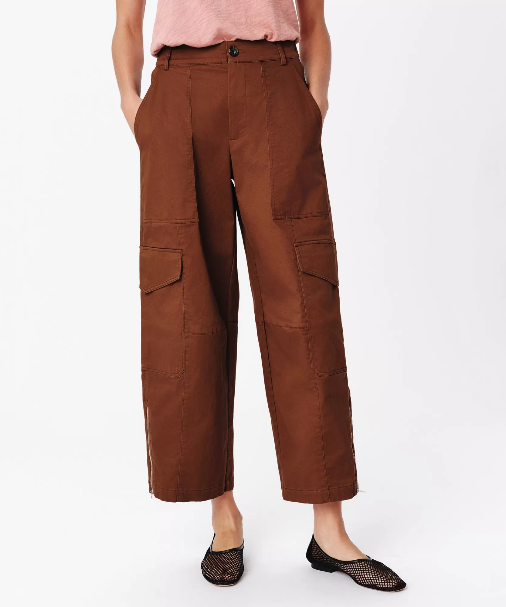 Women ATM Anthony Thomas Melillo Pants & Jumpsuits | Cotton Twill Cargo Pant -