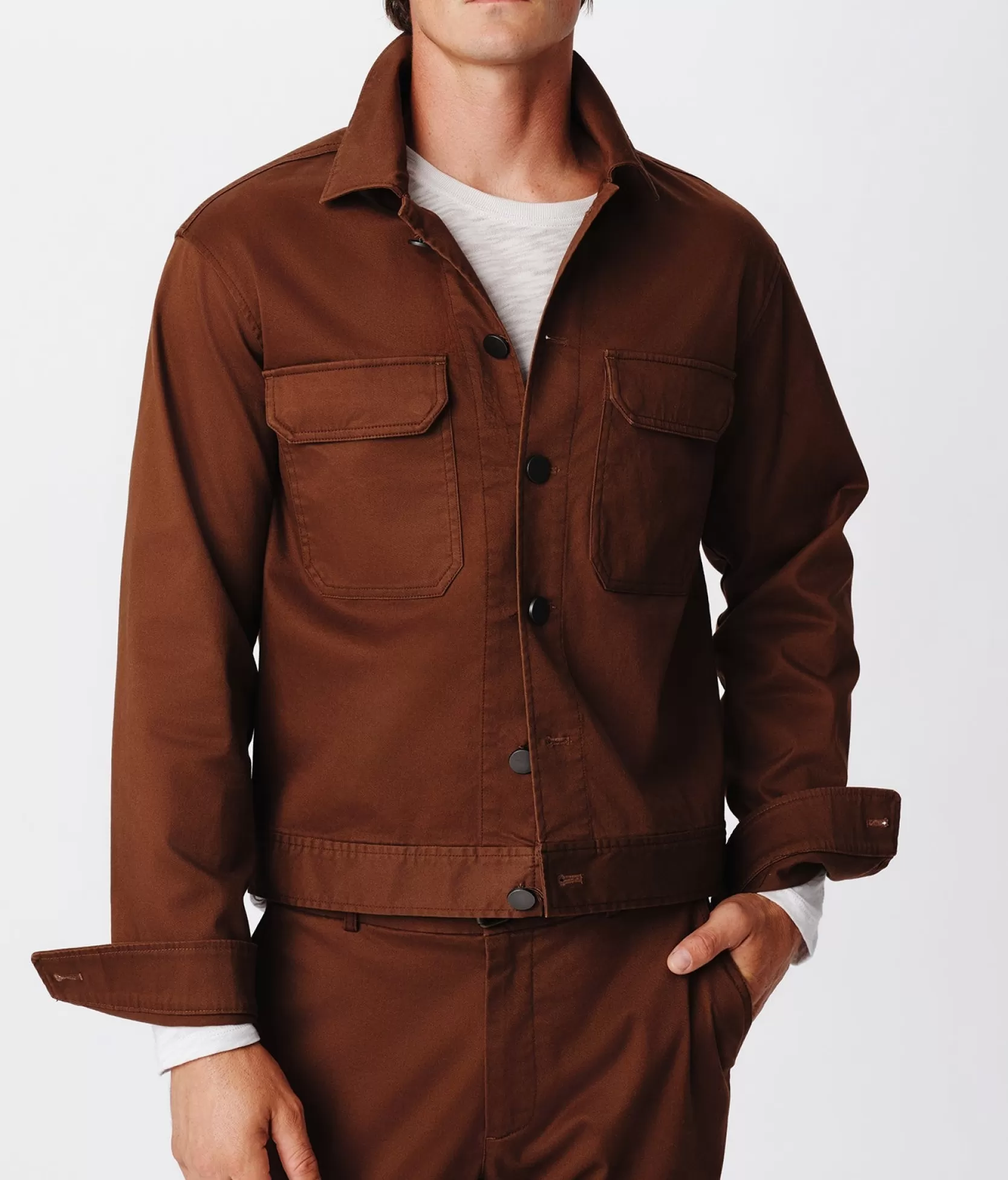 ATM Anthony Thomas Melillo Outerwear & Jackets | Cotton Twill Cargo Pocket Jacket -