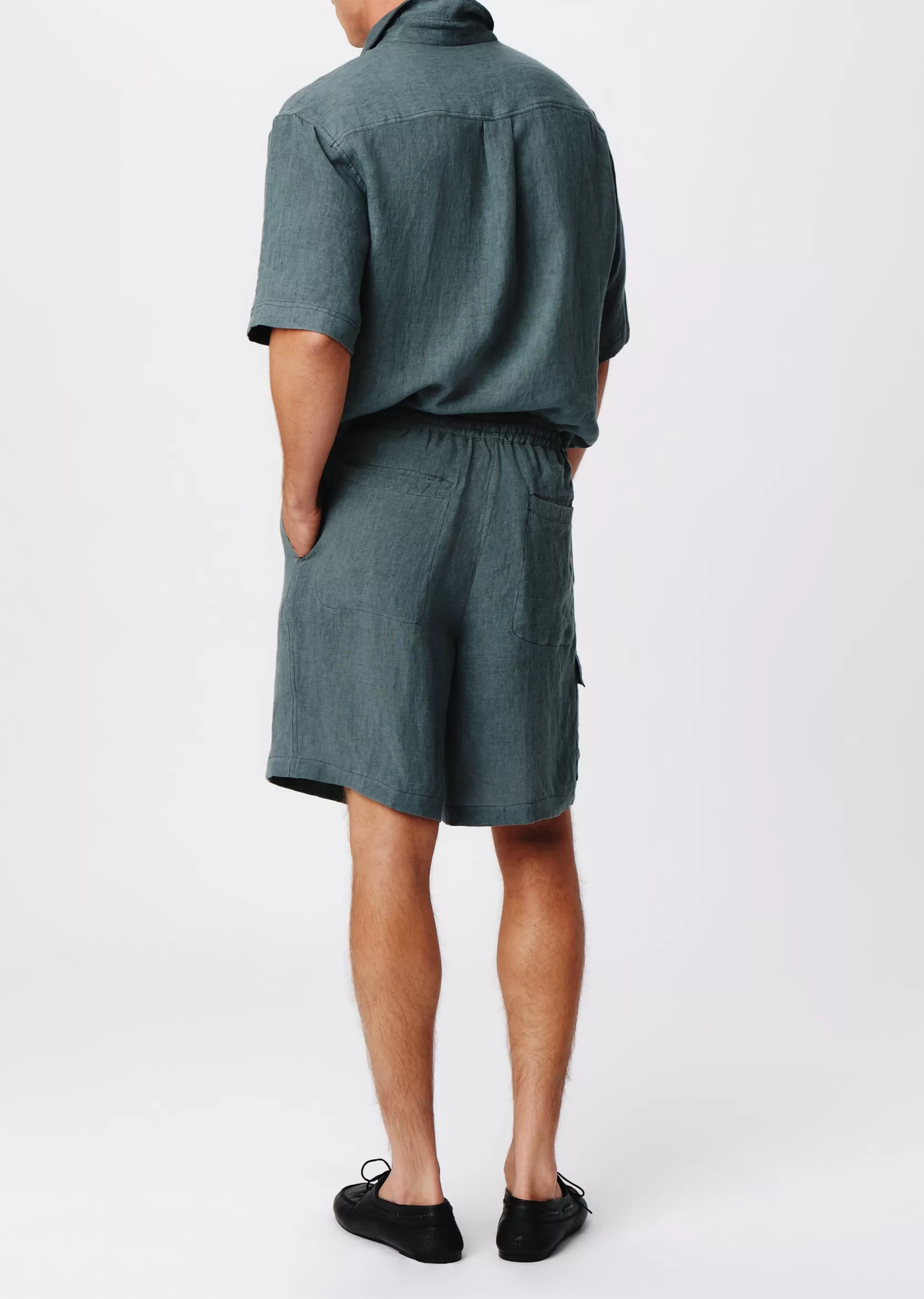 ATM Anthony Thomas Melillo Pants & Bottoms | Linen With Wash Cargo Shorts -