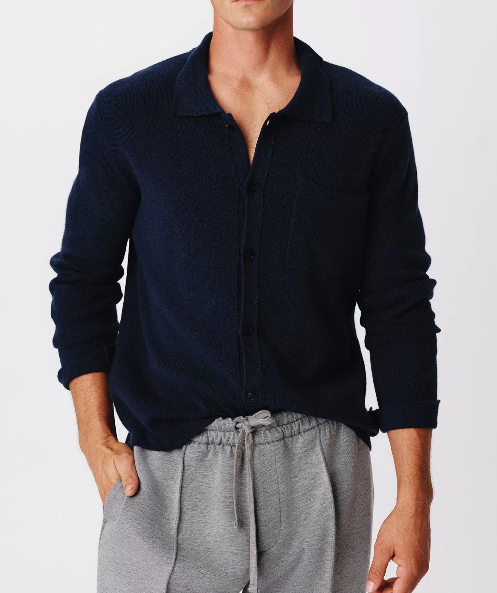ATM Anthony Thomas Melillo Sweats | Sweaters & Cardigans | Merino Wool Cotton Cashmere Blend Cardigan Jacket -
