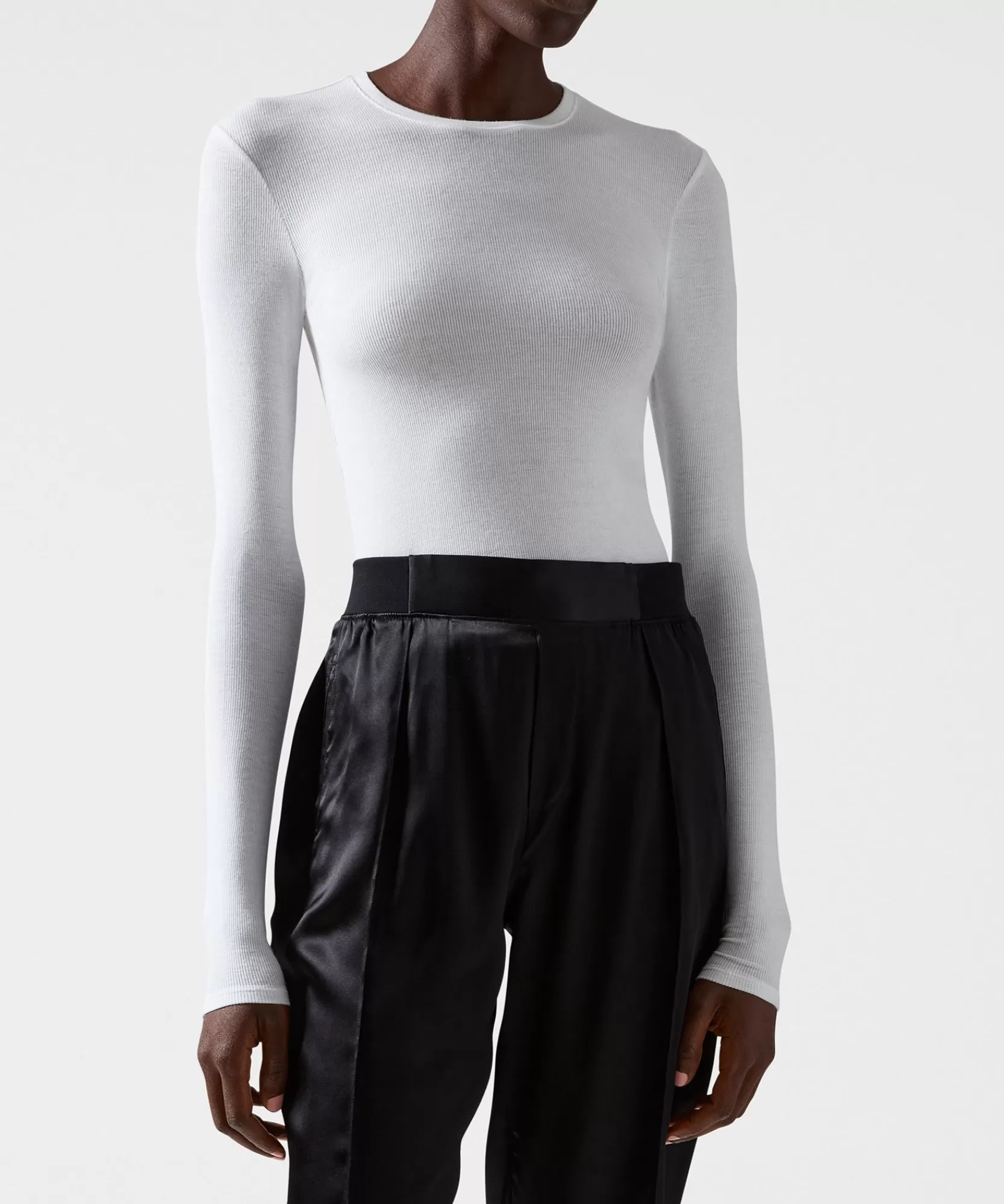 Women ATM Anthony Thomas Melillo Tops & Jersey Shirts | T-Shirts | Modal Rib Long Sleeve Crew -