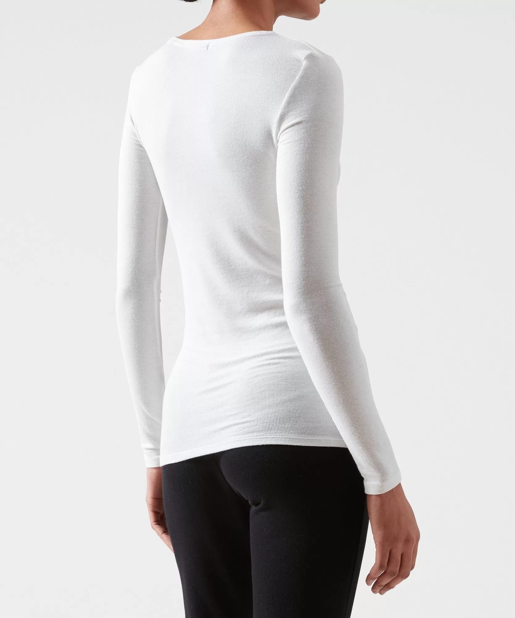 Women ATM Anthony Thomas Melillo Tops & Jersey Shirts | T-Shirts | Modal Rib Long Sleeve V-Neck Tee -