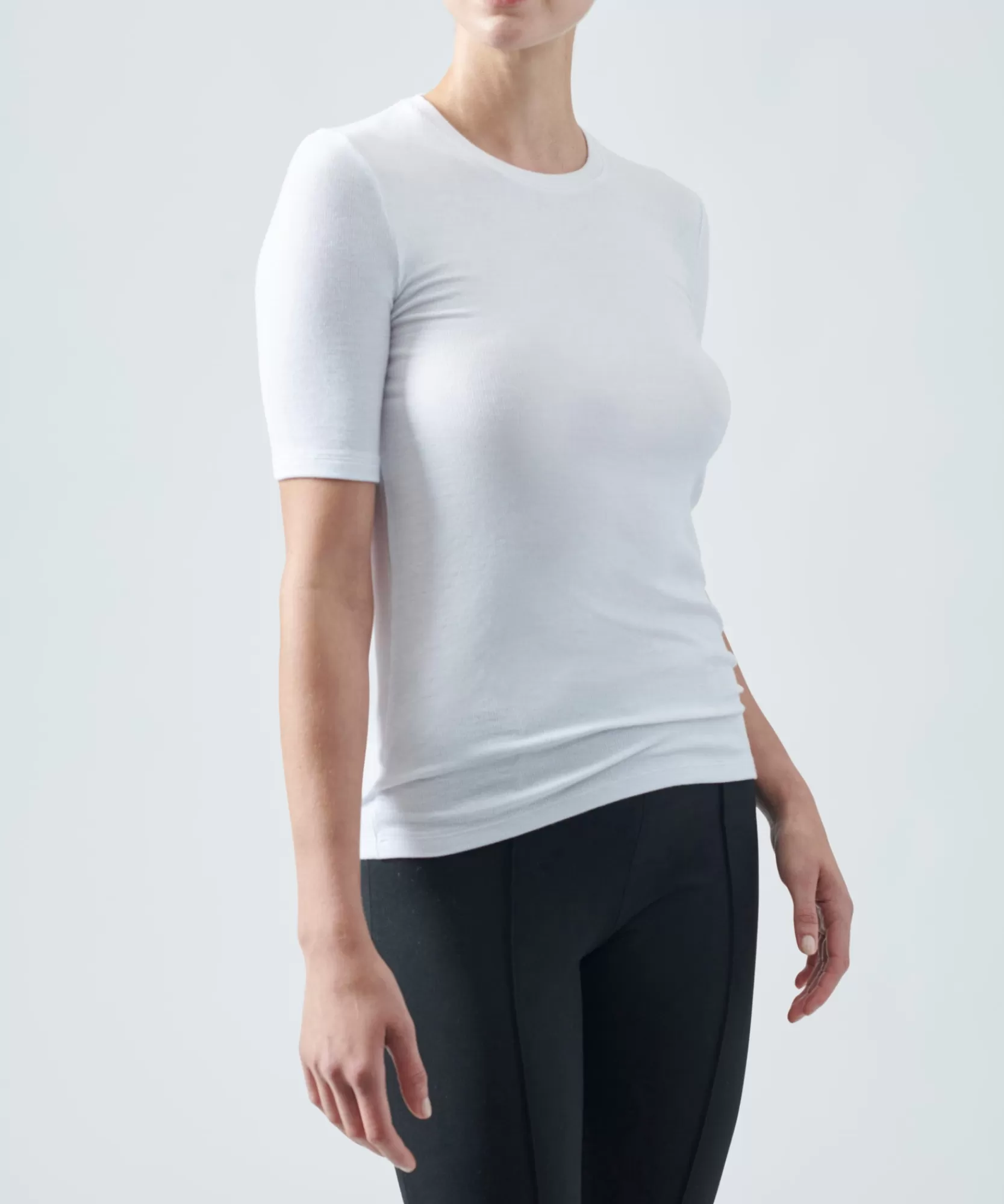 Women ATM Anthony Thomas Melillo Tops & Jersey Shirts | T-Shirts | Modal Rib Short Sleeve Crew Neck Tee -