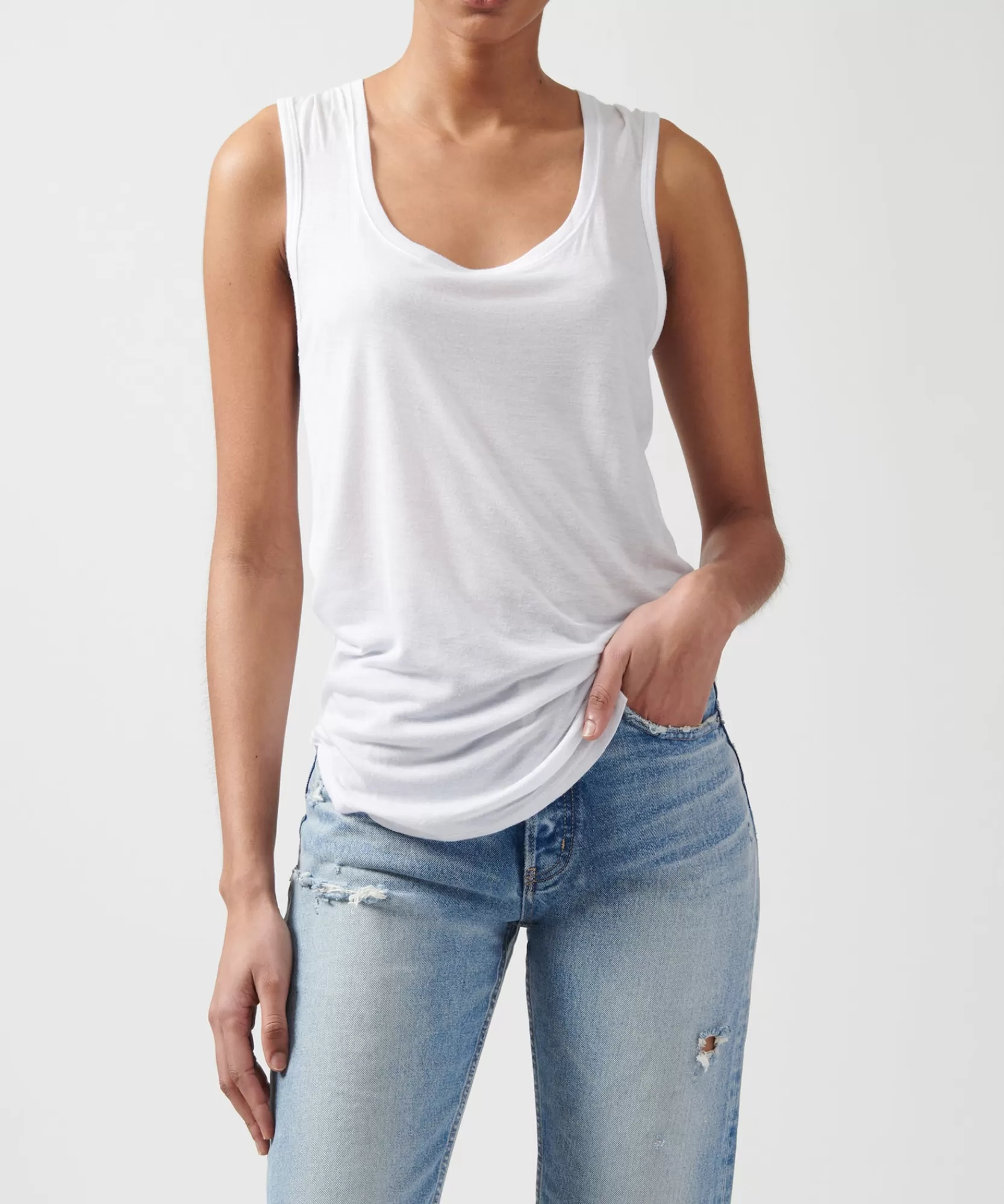 Women ATM Anthony Thomas Melillo Tops & Jersey Shirts | T-Shirts | Modal Sweetheart Tank -