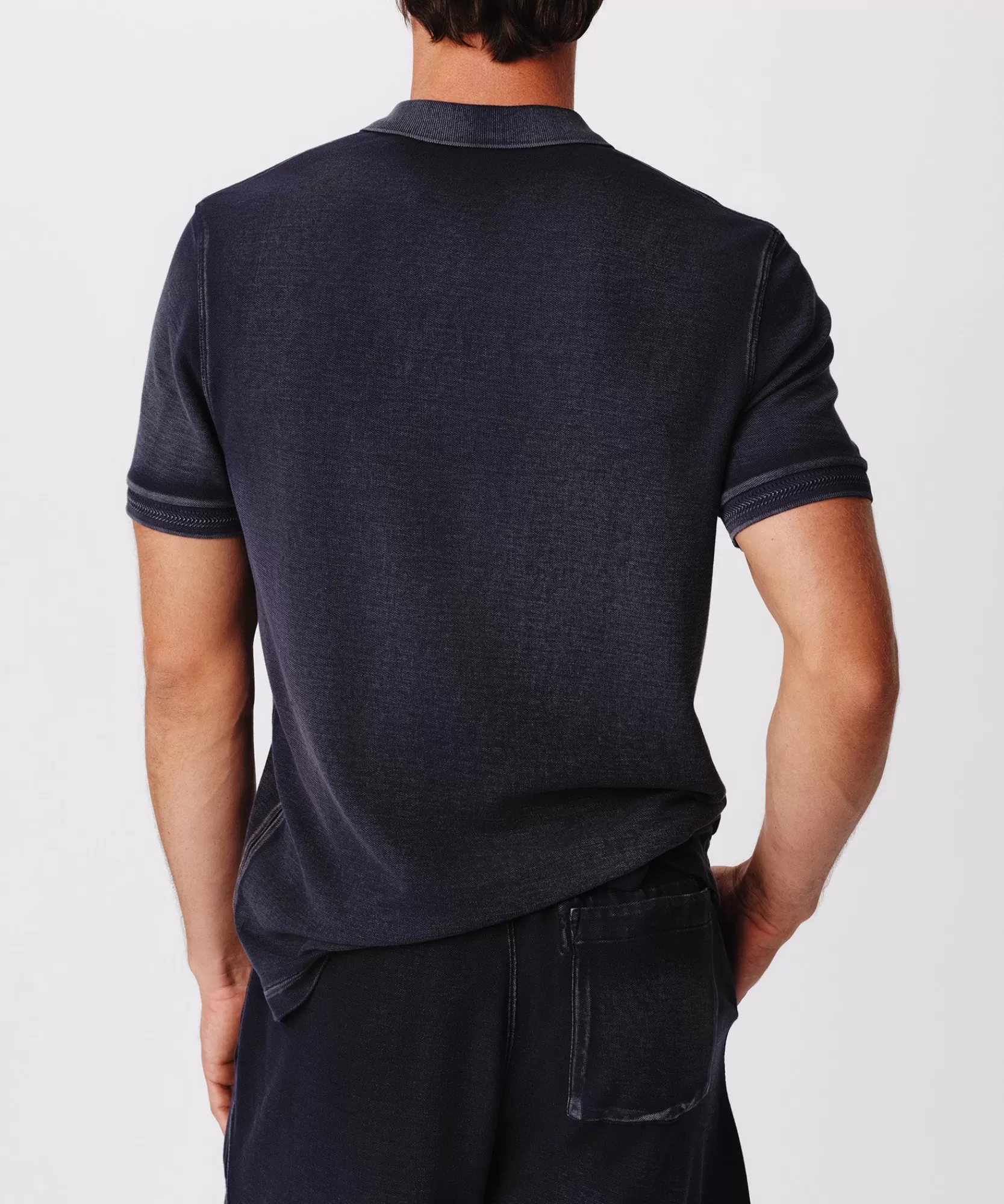 ATM Anthony Thomas Melillo Polo Shirts | Pique With Wash Short Sleeve Polo -