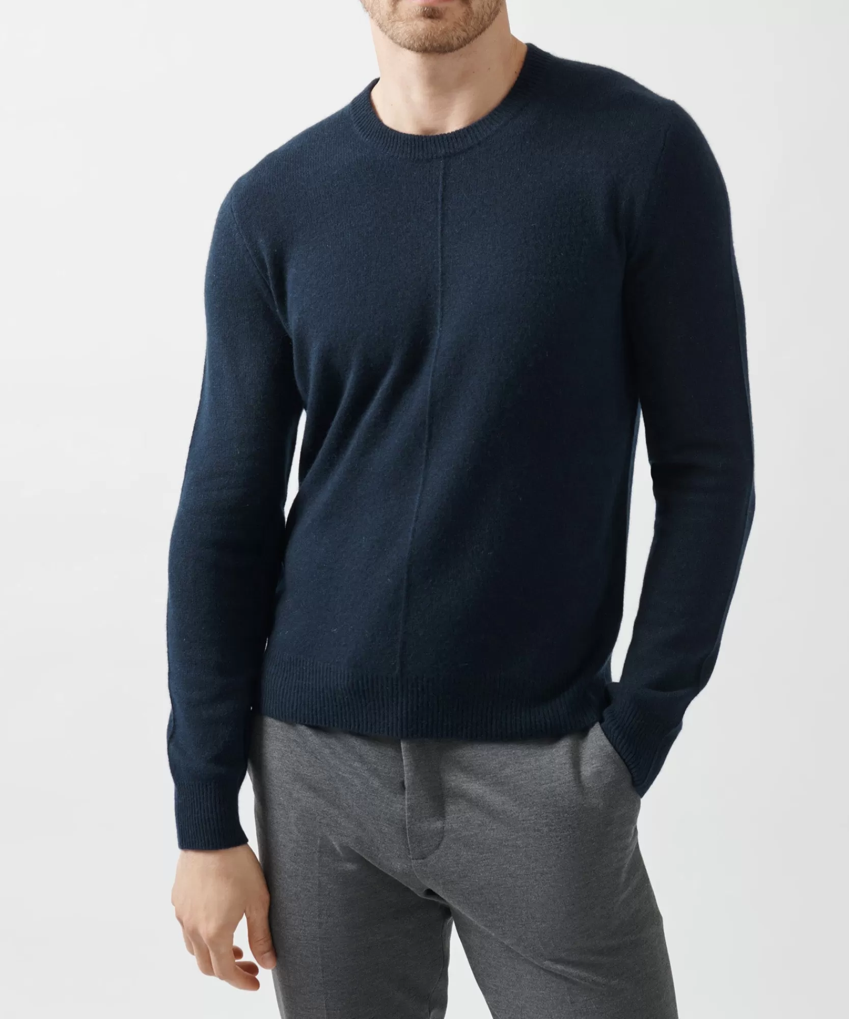 ATM Anthony Thomas Melillo Sweats | Sweaters & Cardigans | Recycled Cashmere Exposed Seam Crew Neck Sweater -