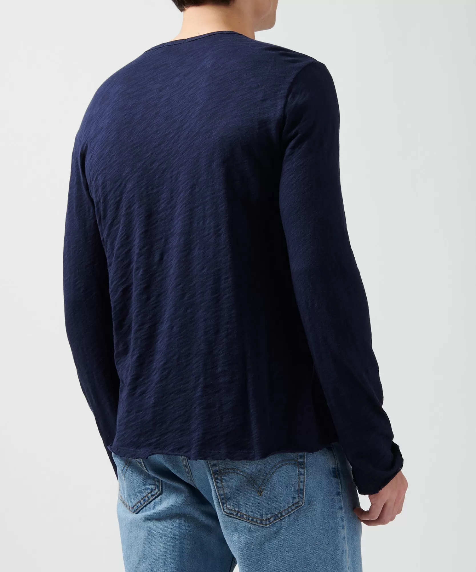 ATM Anthony Thomas Melillo T-Shirts | Slub Jersey Destroyed Wash Henley -