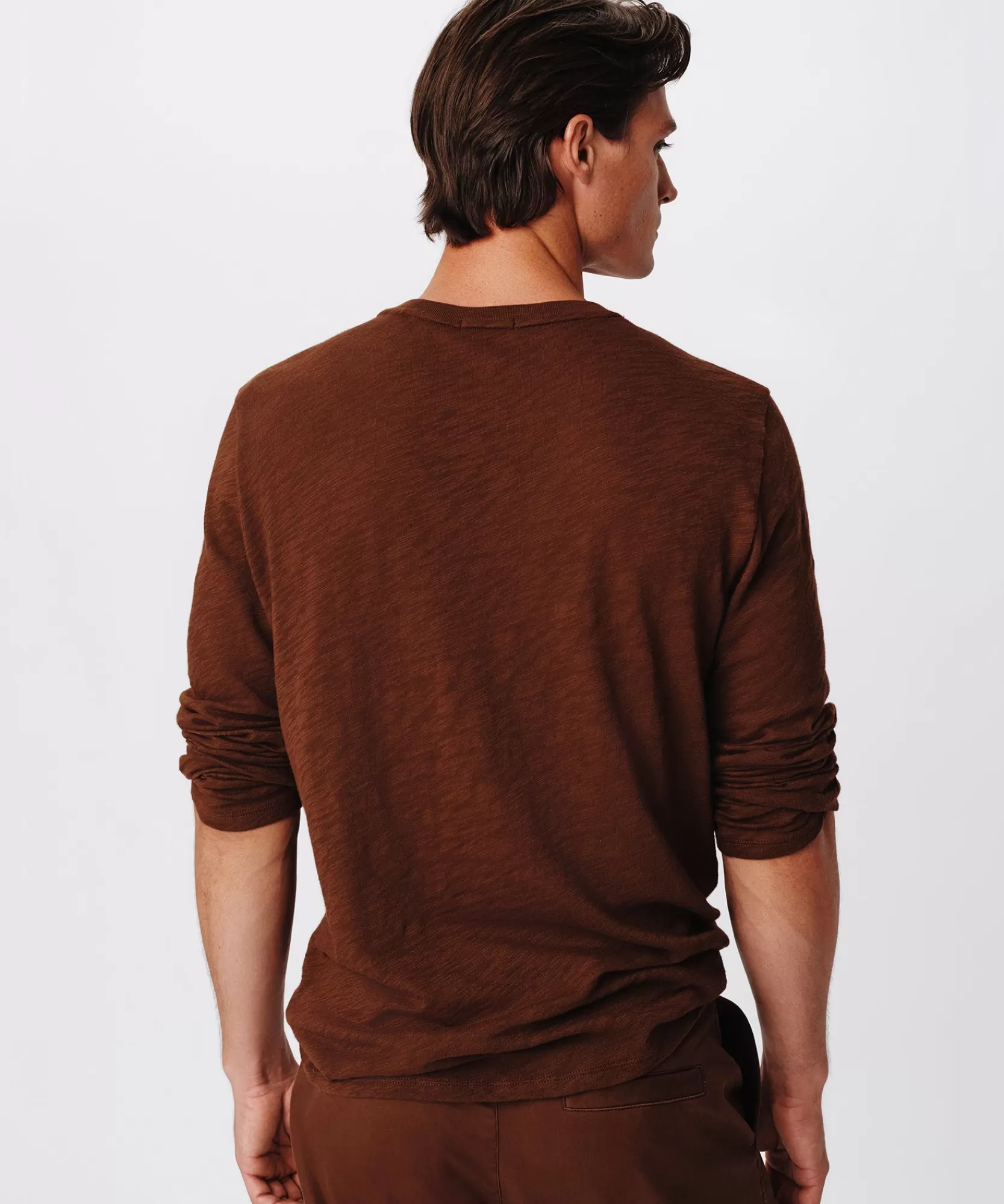 ATM Anthony Thomas Melillo T-Shirts | Slub Jersey Long Sleeve Destroyed Wash Tee -