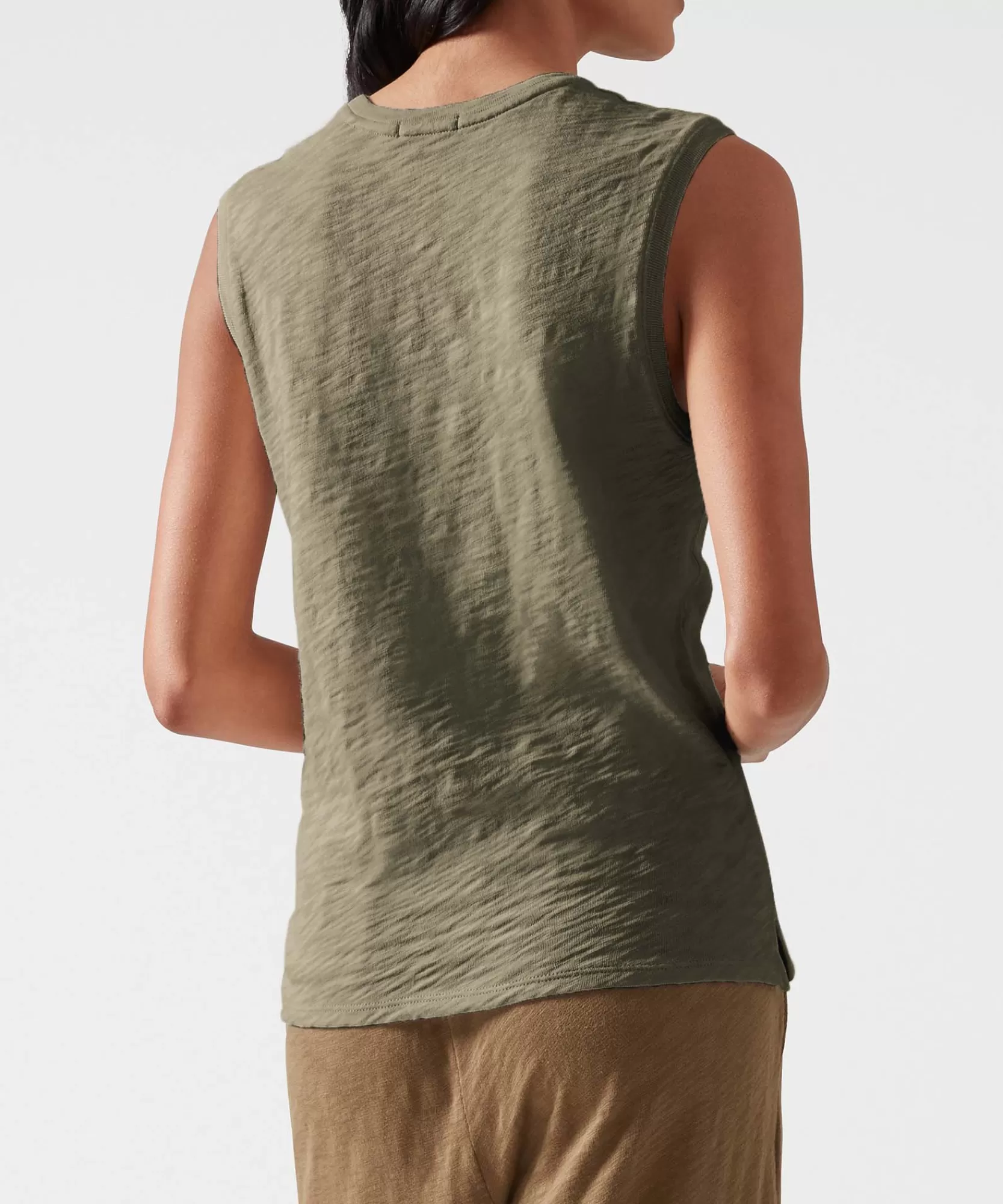 Women ATM Anthony Thomas Melillo Tops & Jersey Shirts | T-Shirts | Slub Jersey Sleeveless Schoolboy Tee -