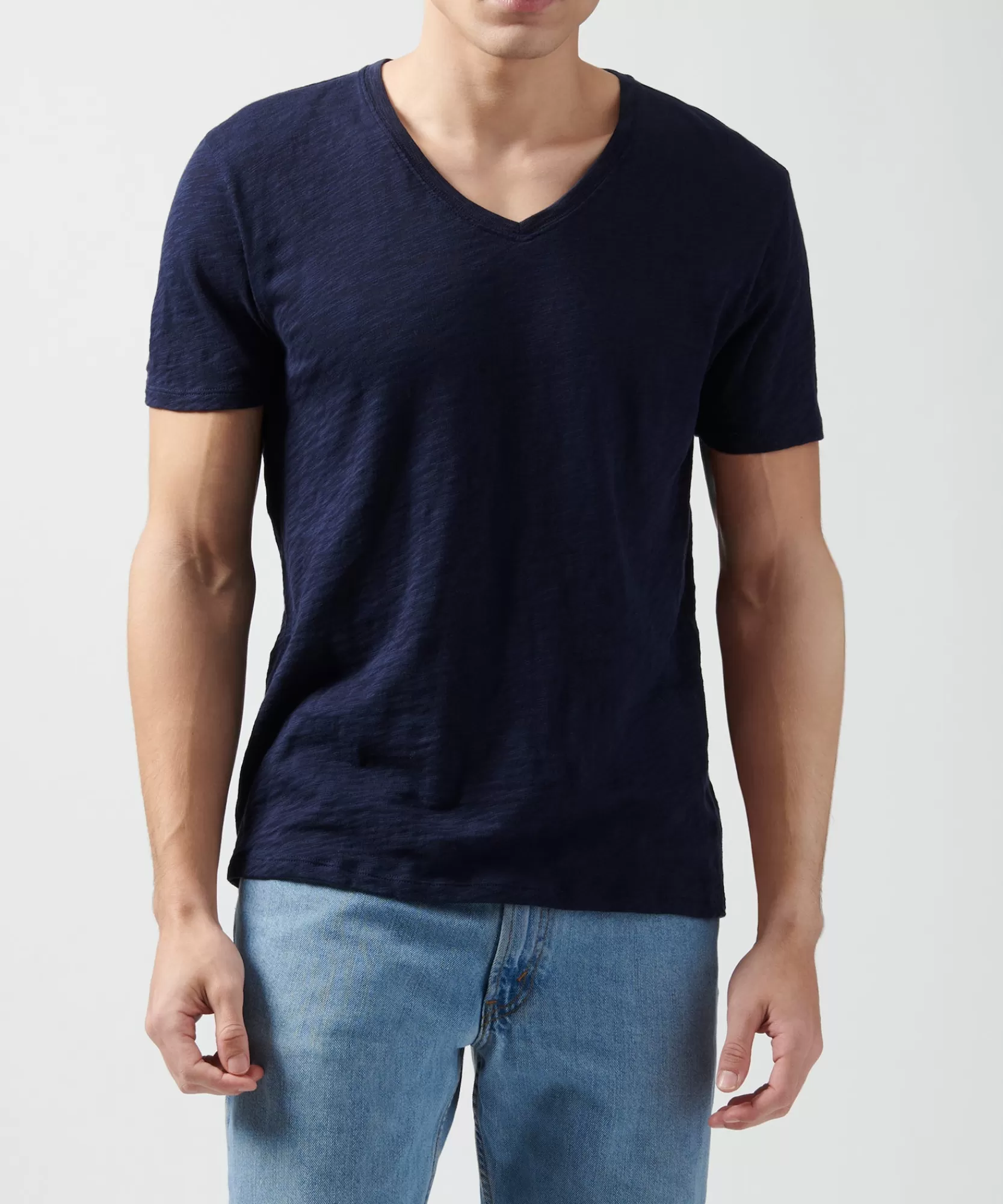 ATM Anthony Thomas Melillo T-Shirts | Slub Jersey V-Neck Tee -