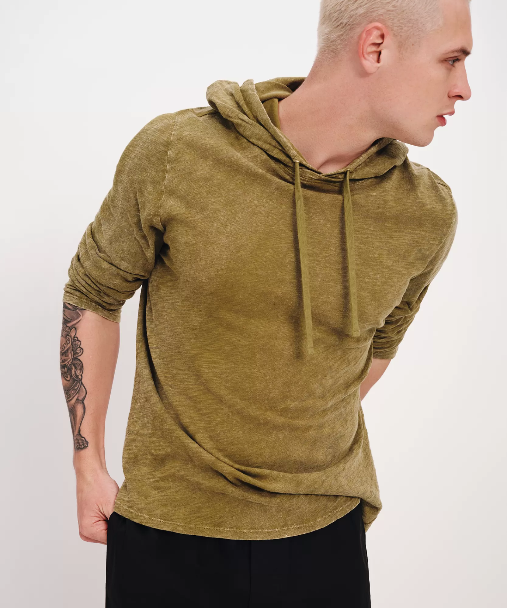 ATM Anthony Thomas Melillo Sweaters & Cardigans | Sweats | Slub Jersey With Chroma Wash Long Sleeve Hoodie -